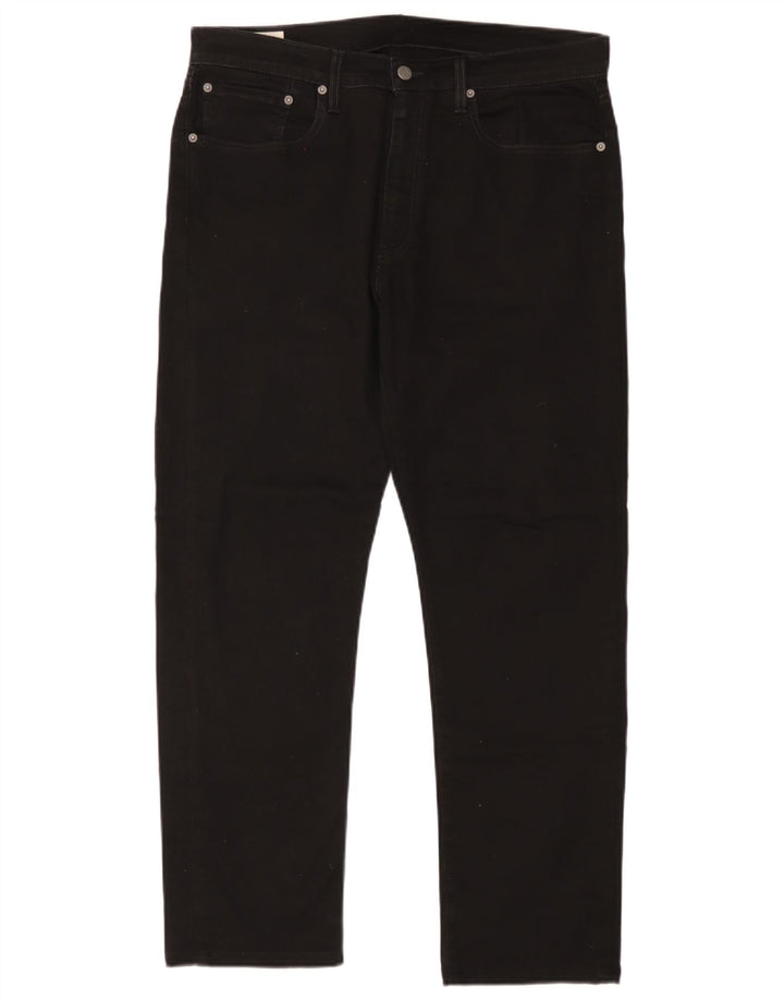 Blugi conici pentru bărbați Levi's 502 W36 L29 bumbac negru