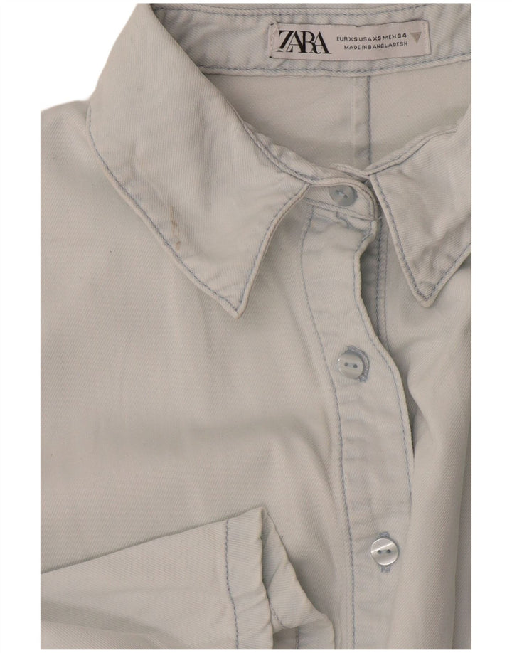 Costum pentru femei Zara, cu tăiere largă, UK 4 XS Albastru
