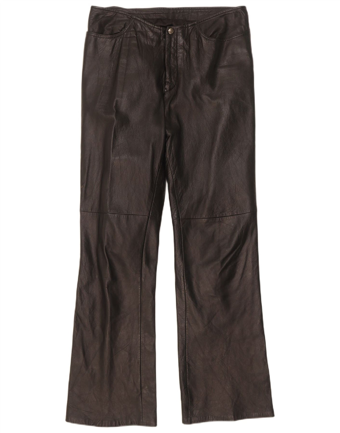Pantaloni Dakota pentru femei Bootcut din piele W30 L31 negru