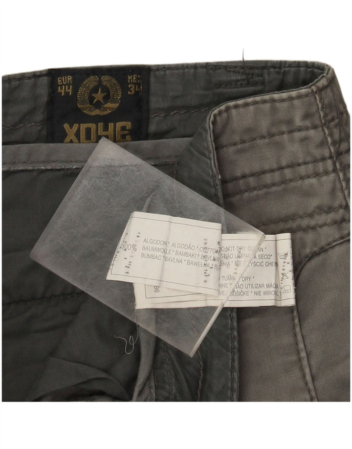 XDYE Joggeri pentru bărbați Pantaloni cargo EU 44 Large W34 L31 Gri Bumbac