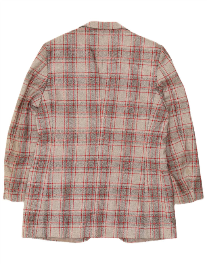 Jachetă vintage pentru bărbați cu 2 nasturi IT 52 XL, gri, carouri