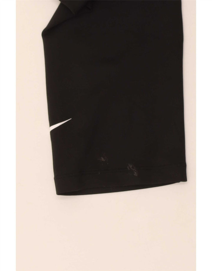 Leggings capri Nike Dri Fit pentru femei UK 10 Poliester negru mic