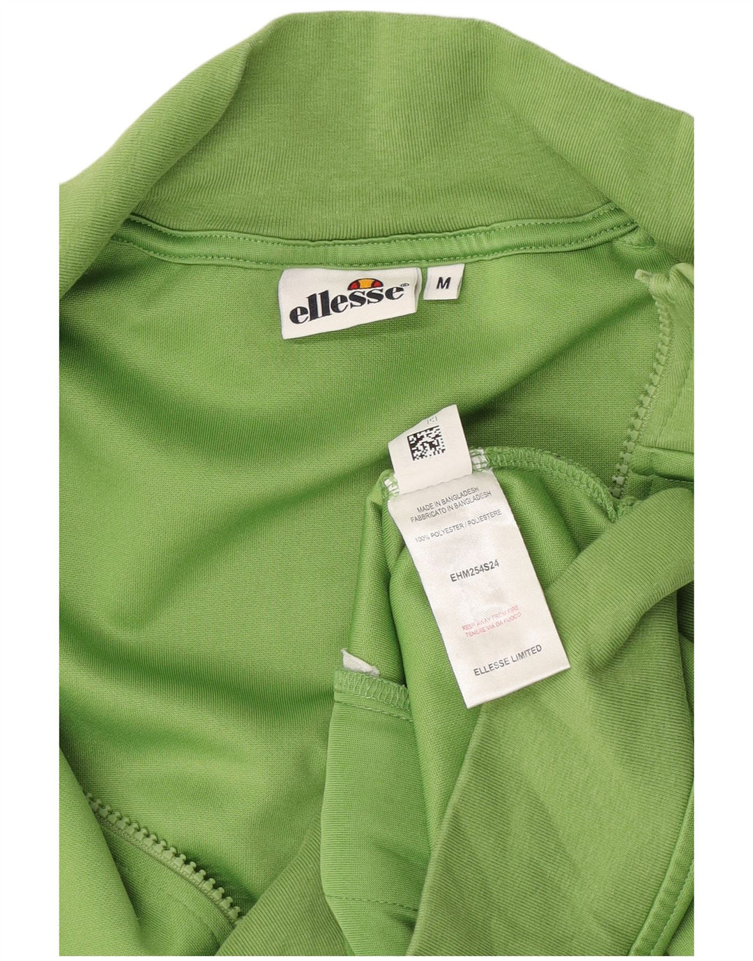 Jachetă de trening pentru bărbați Ellesse, verde mediu, poliester color bloc