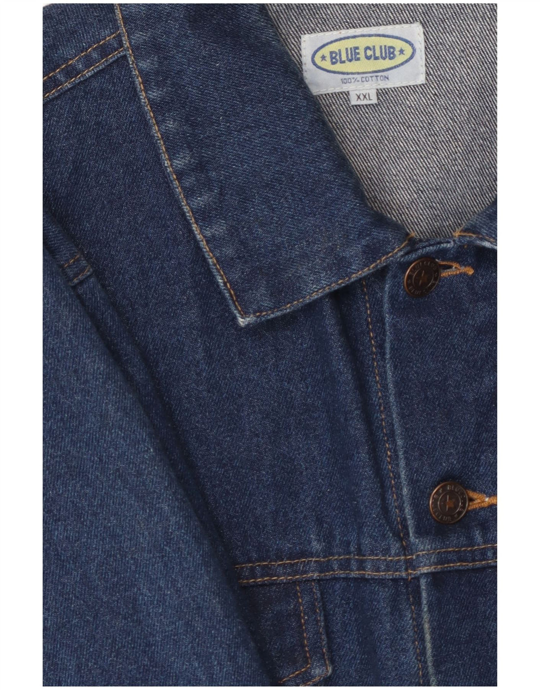 Jachetă de blugi pentru bărbați BLUE CLUB UK 44 2XL Bumbac albastru