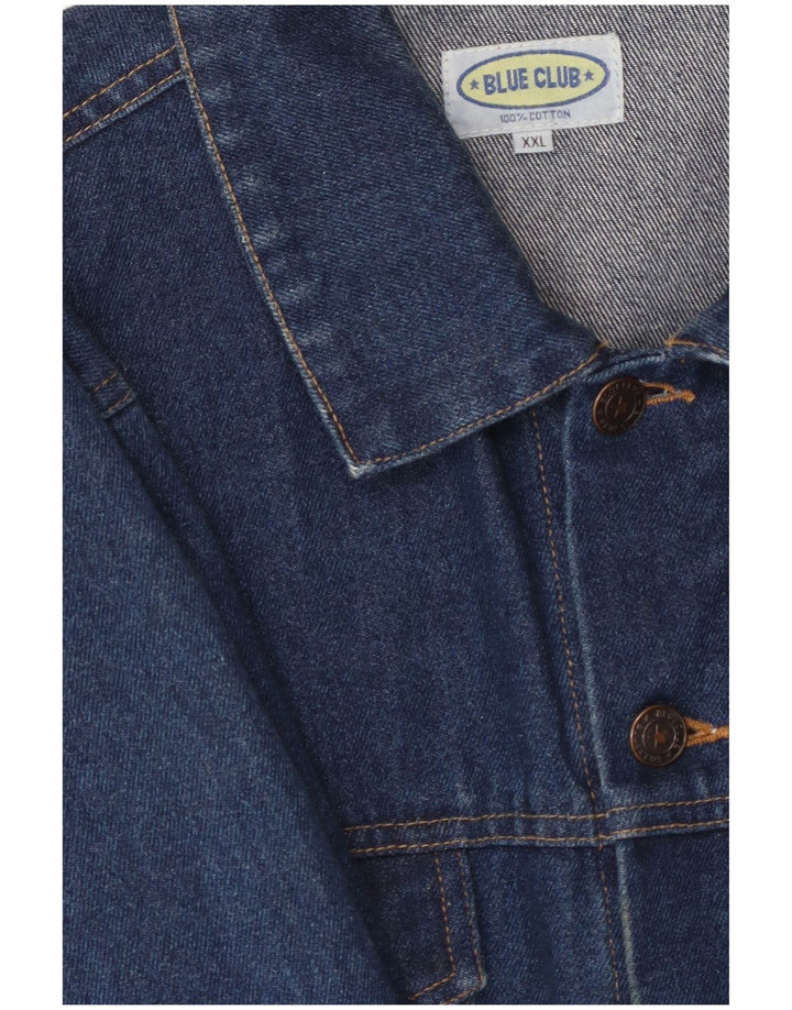 Jachetă de blugi pentru bărbați BLUE CLUB UK 44 2XL Bumbac albastru