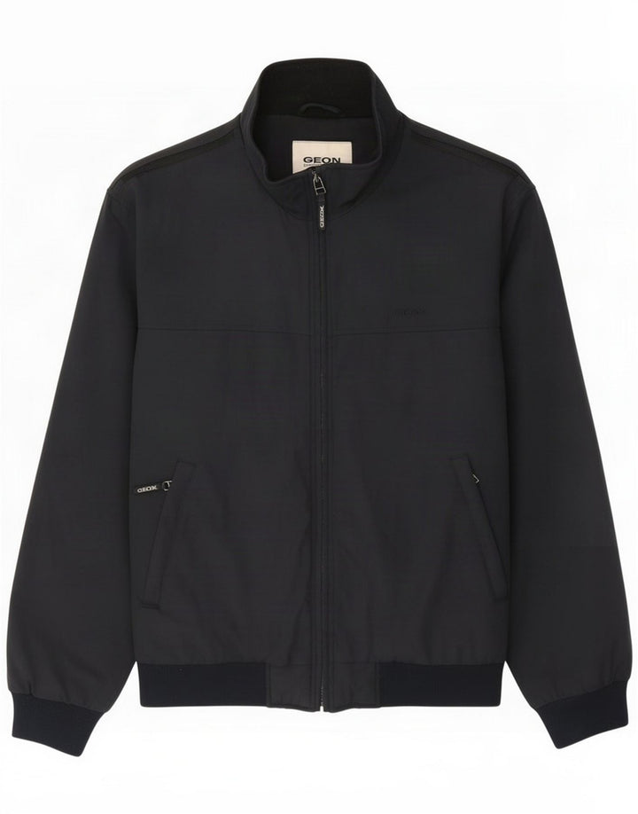 Geox Mens Bomber Jacket UK 42 XL Black Polyamide