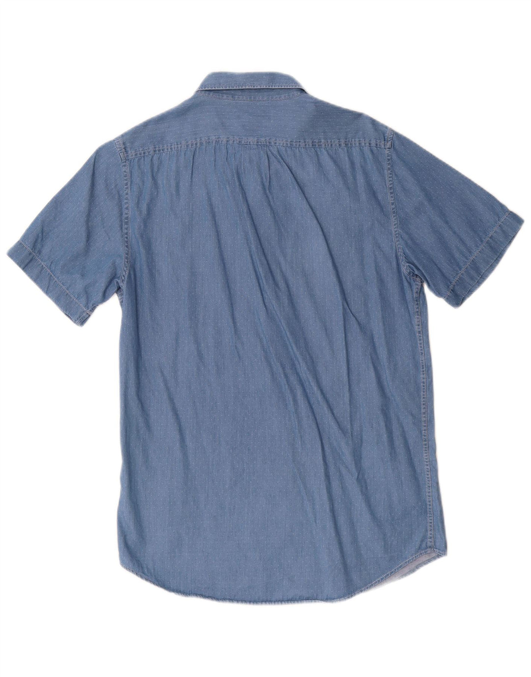 Cămașă Lee pentru bărbați, cu mânecă scurtă, cu mânecă scurtă, de denim, bumbac cu pete albastre mici