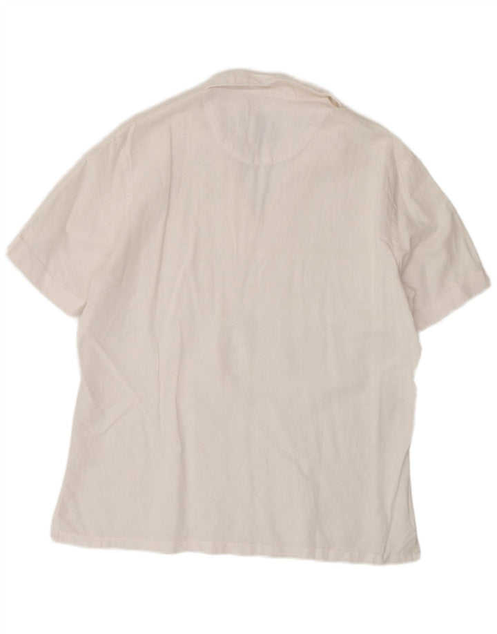 Cămașă cu mânecă scurtă pentru femei Zara, cu tăiere relaxată, UK 14 Medium White