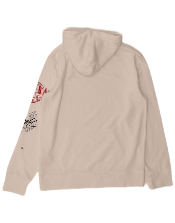 Pulover Nike pentru băieți cu glugă grafic 13-14 ani XL bumbac alb