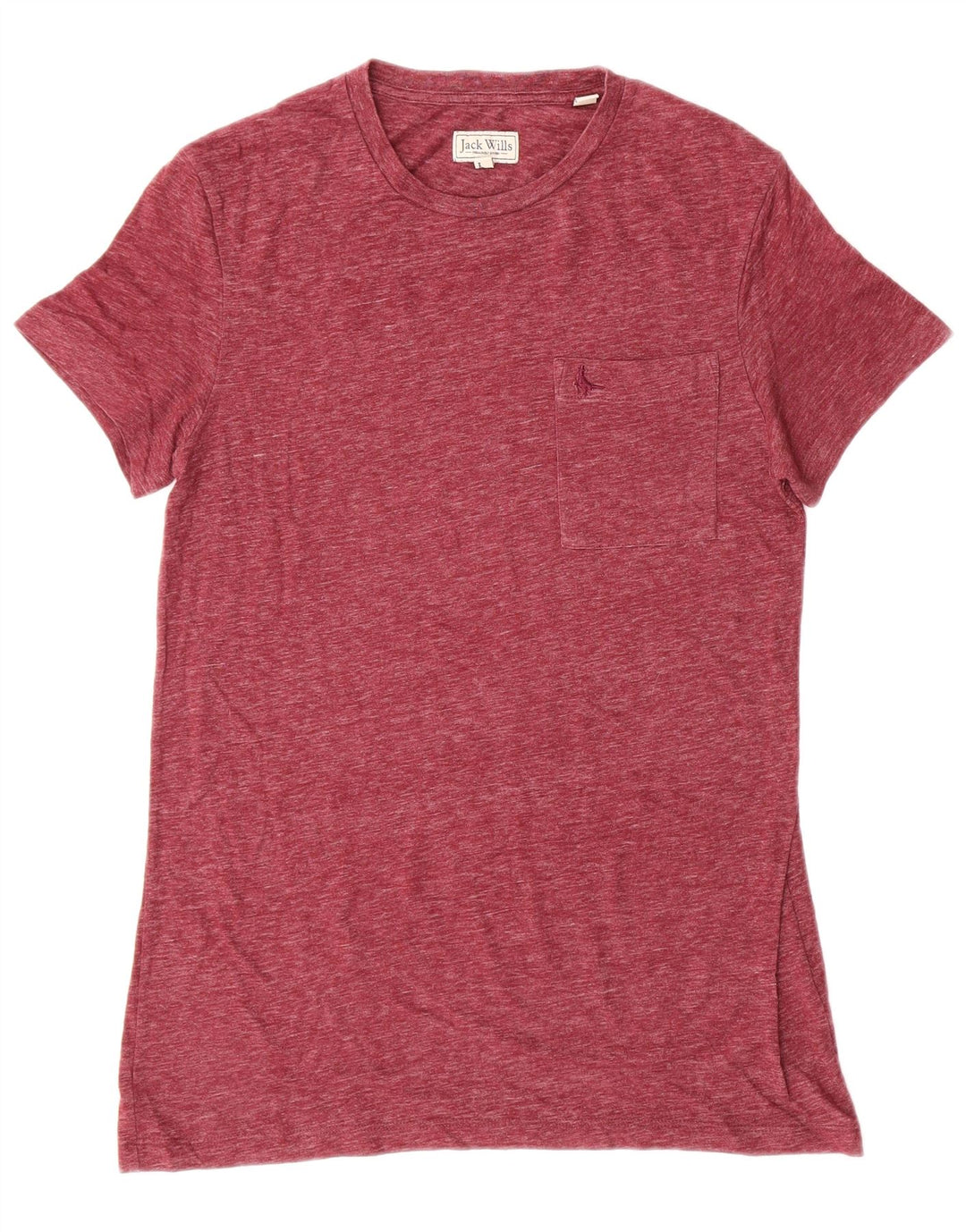 JACK WILLS Tricou Bărbați XS Bumbac Burgundy