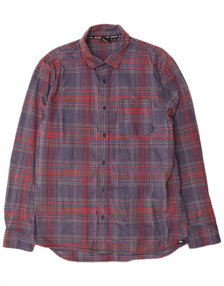 Cămașă de flanel pentru bărbați Vans XL, bumbac cu carouri multicolore