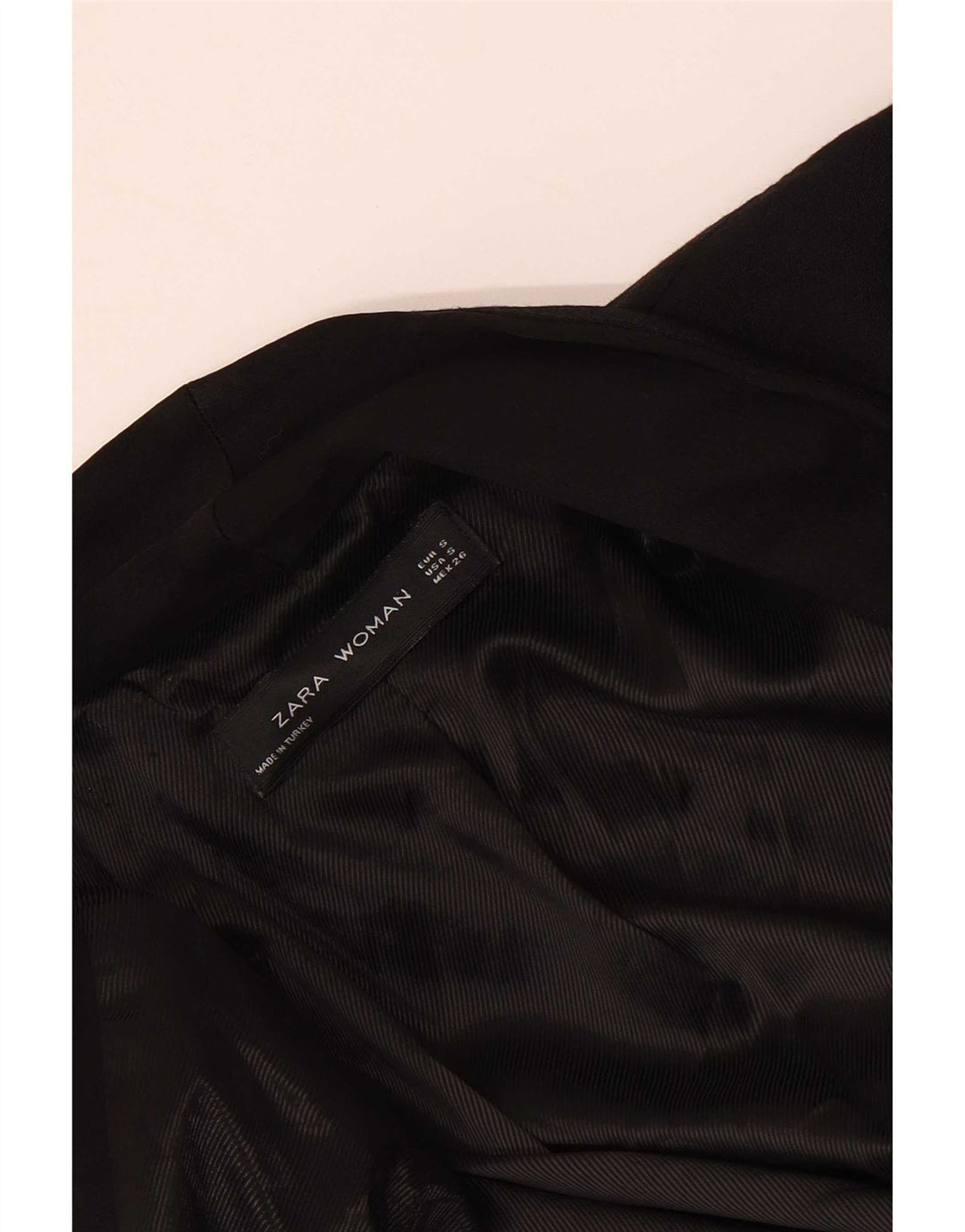 Jachetă Blazer deschisă pentru femei Zara UK 10 Small Black