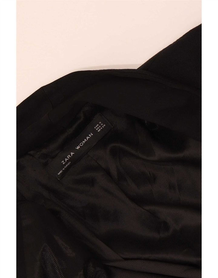 Jachetă Blazer deschisă pentru femei Zara UK 10 Small Black