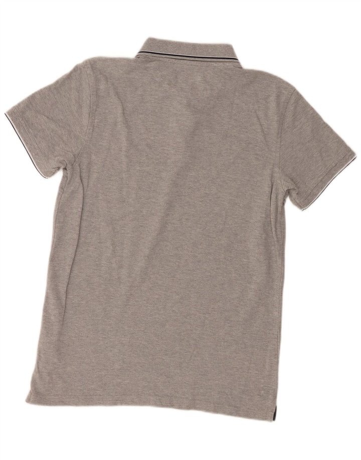 Tricou polo Timberland Slim Fit pentru bărbați, bumbac gri mediu