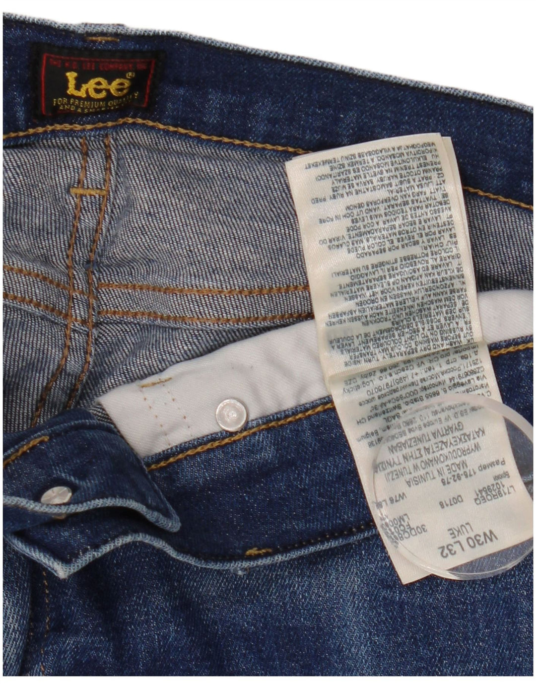 Blugi Lee Luke Slim pentru bărbați L30 L32 Bumbac albastru