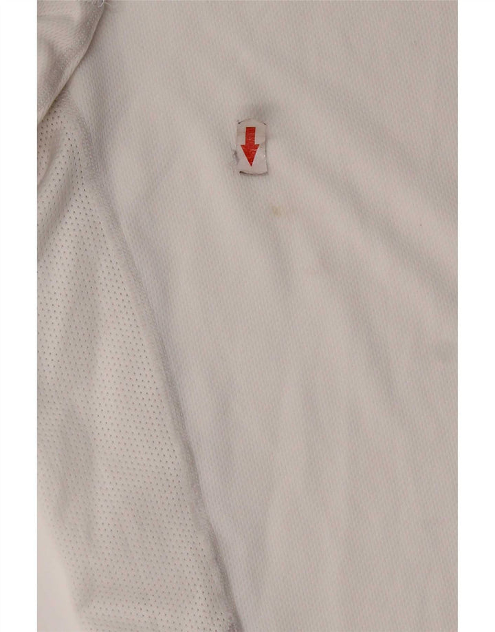 Tricou Nike Dri Fit pentru bărbați Top Mediu Alb Poliester Colorblock
