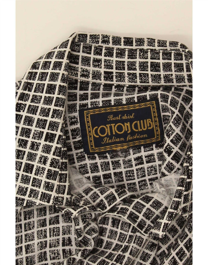 Cămașă cu mânecă scurtă pentru bărbați Cotton Club, mare, neagră