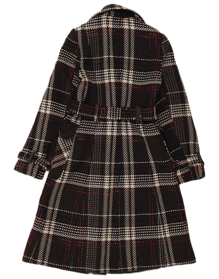 Pardesiu Oasis pentru femei UK 8 Small Black Check Wool