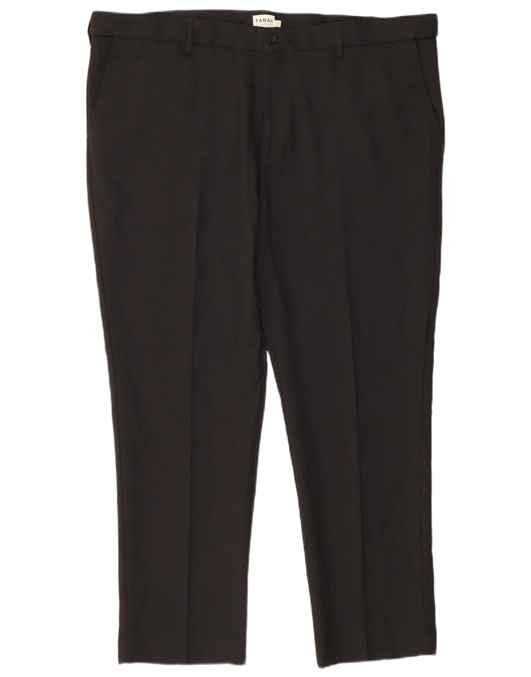 Farah Pantaloni Chino Classic Slim pentru bărbați L44 L29 Poliester negru