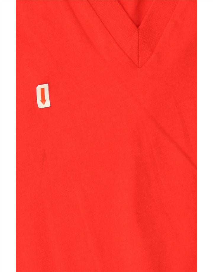 Tricou supradimensionat pentru femei Zara UK 10 Small Red Bumbac
