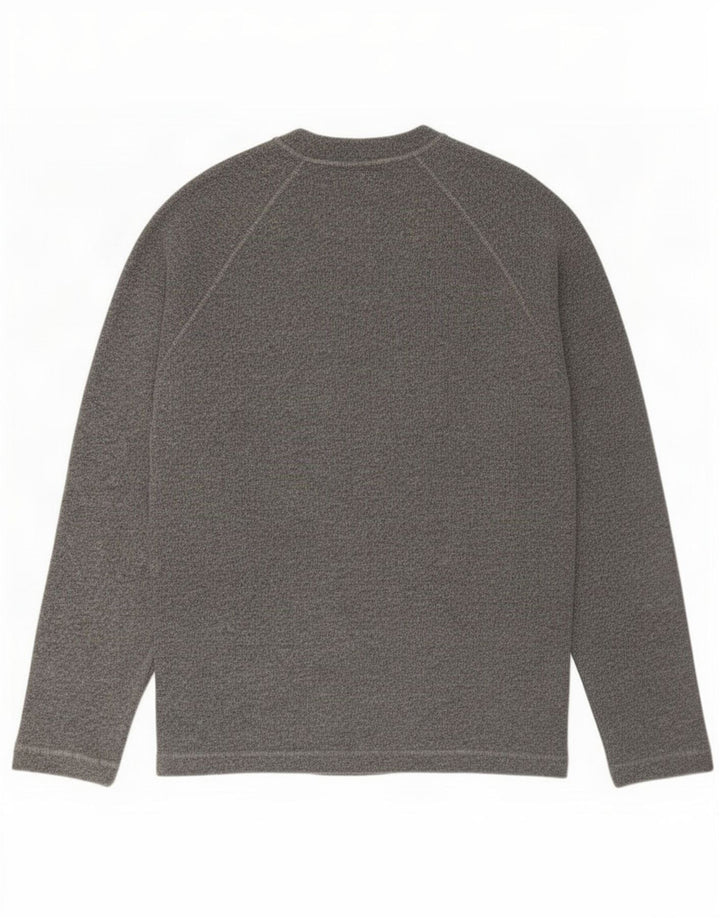 Pulover pentru bărbați Armani Jeans cu gât crew pulover mare bumbac gri