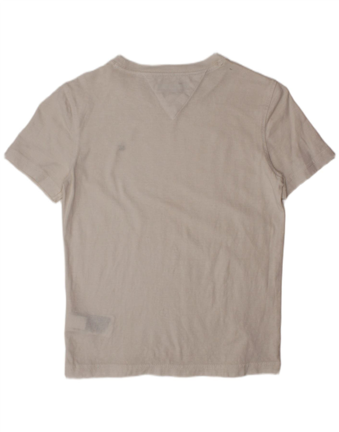 TOMMY HILFIGER Tricou Băieți Top 7-8 Ani Bumbac Alb