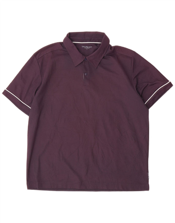 Cămașă polo pentru bărbați Calvin Klein Jeans XL Bleumarin Poliester