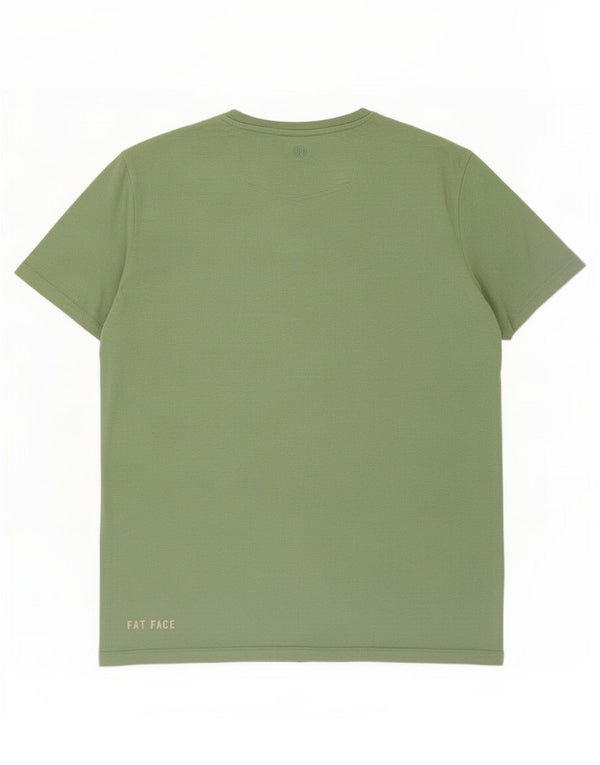 Tricou grafic pentru bărbați Fat Face Top mare din bumbac verde