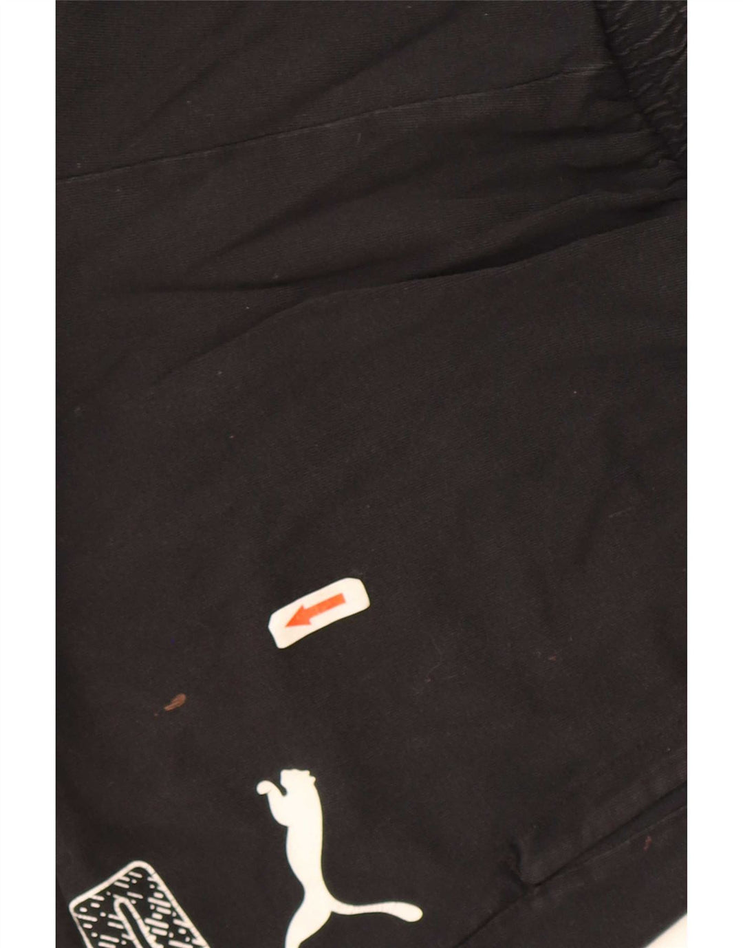 Pantaloni scurți sport grafic Puma pentru bărbați, bumbac mediu negru