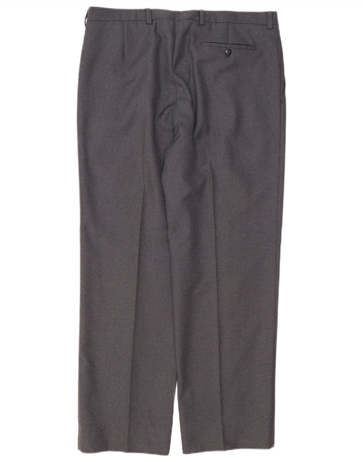 Pantaloni de costum pentru bărbați Burberry IT 46 Small W34 L30 Gri Poliester