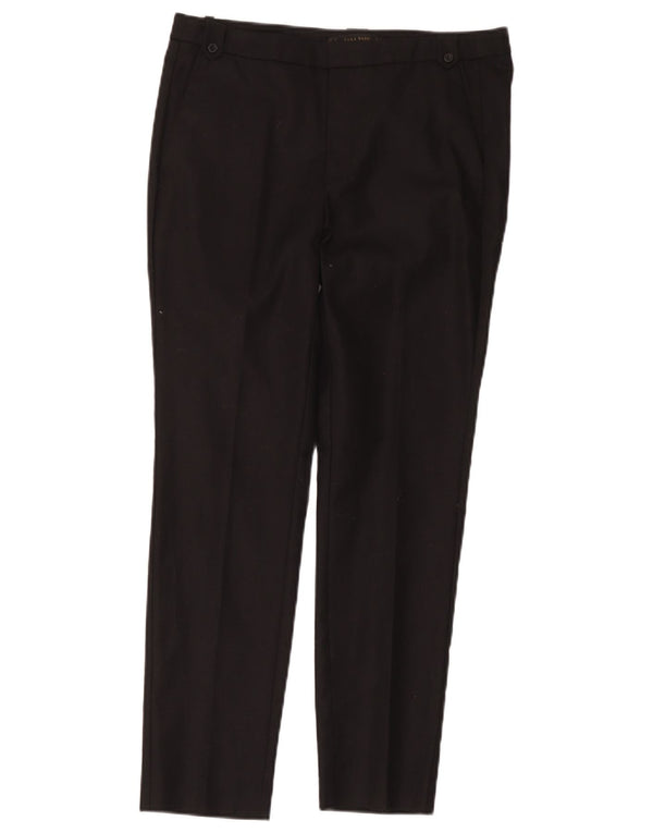 Pantaloni chino slim pentru femei Zara EU 38 Mici L28 L26 Bumbac negru