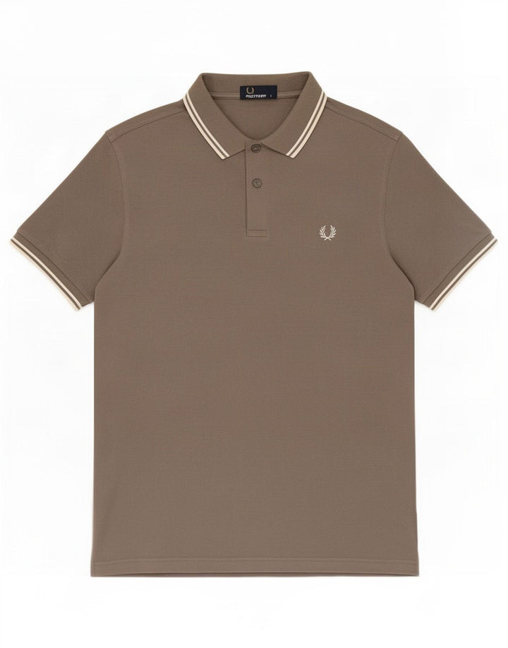 Cămașă polo Fred Perry pentru bărbați, mare, gri bumbac
