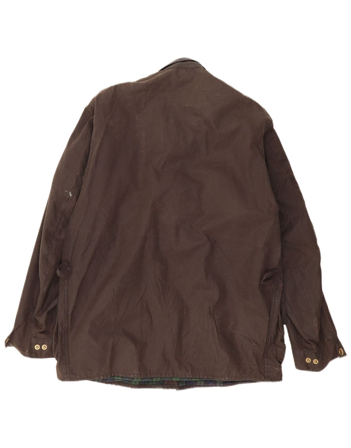 Jachetă pentru bărbați BARBOUR din bumbac cerat Mărimea 38 Bumbac maro mic
