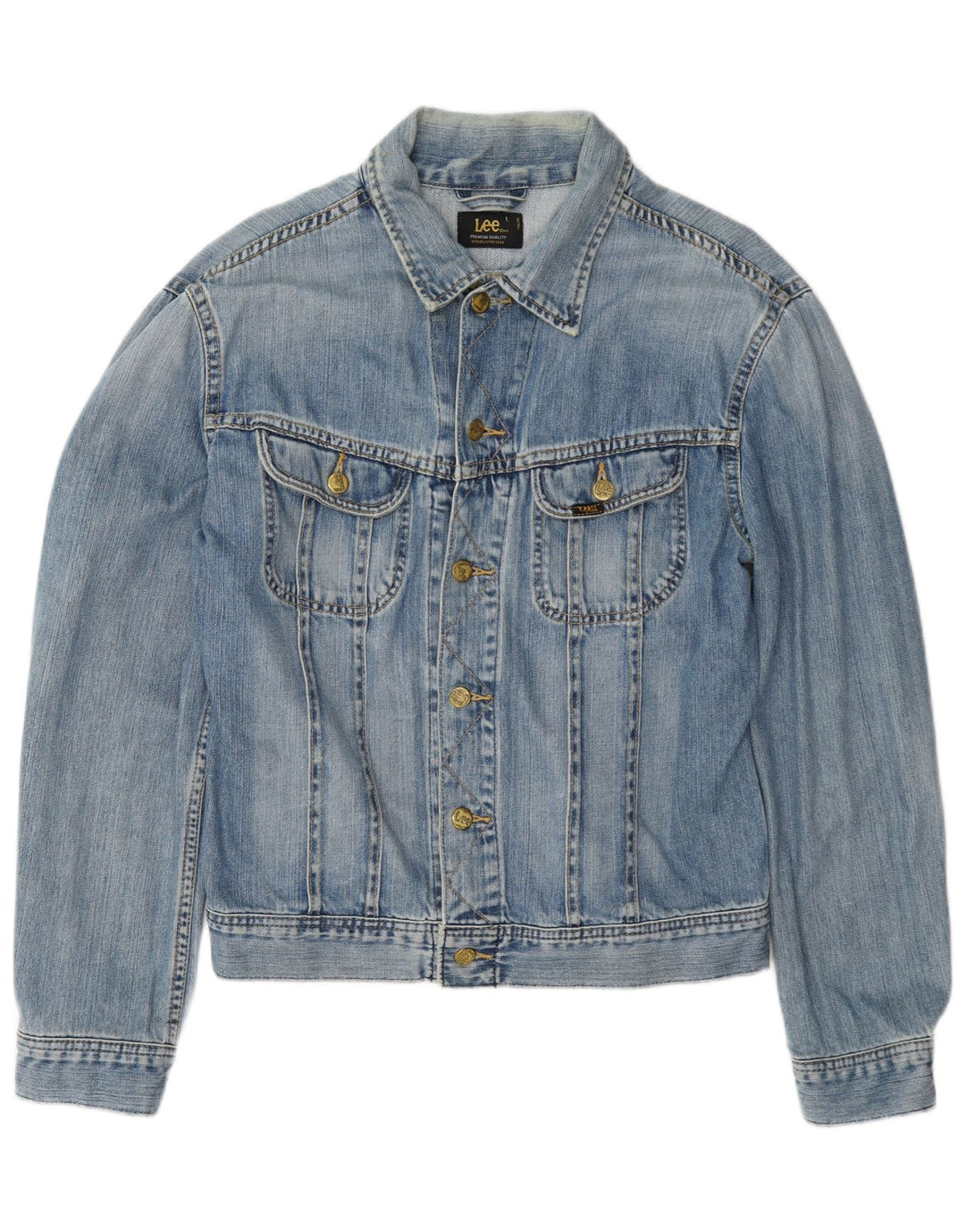 Jachetă Lee Rider denim pentru bărbați UK 40, mare, albastru, bumbac