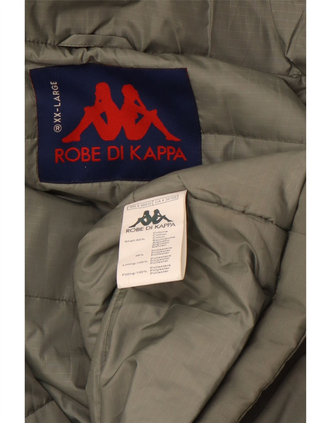 Jachetă căptușită pentru bărbați KAPPA UK 44 2XL Bumbac verde
