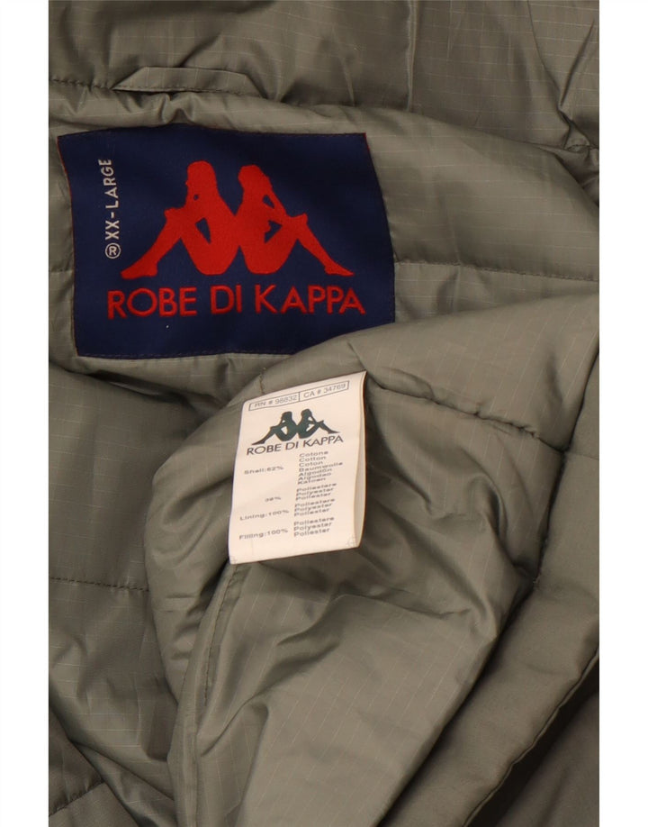 Jachetă căptușită pentru bărbați KAPPA UK 44 2XL Bumbac verde