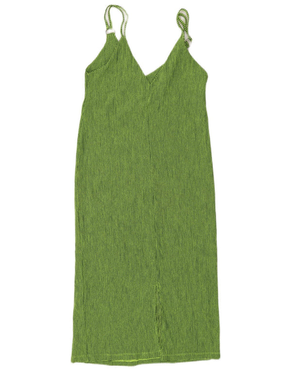 Rochie slip pentru femei Zara UK 10 Small Green Check
