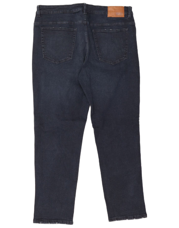 Blugi Dkny Duane Straight pentru bărbați W36 L30 Bumbac bleumarin