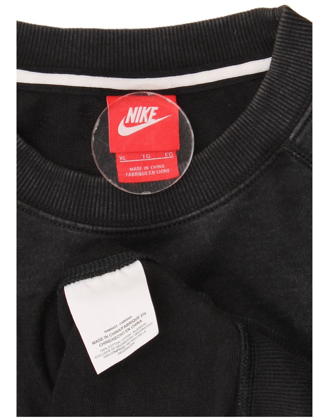 Hanorac grafic pentru bărbați Nike Jumper XL bumbac negru
