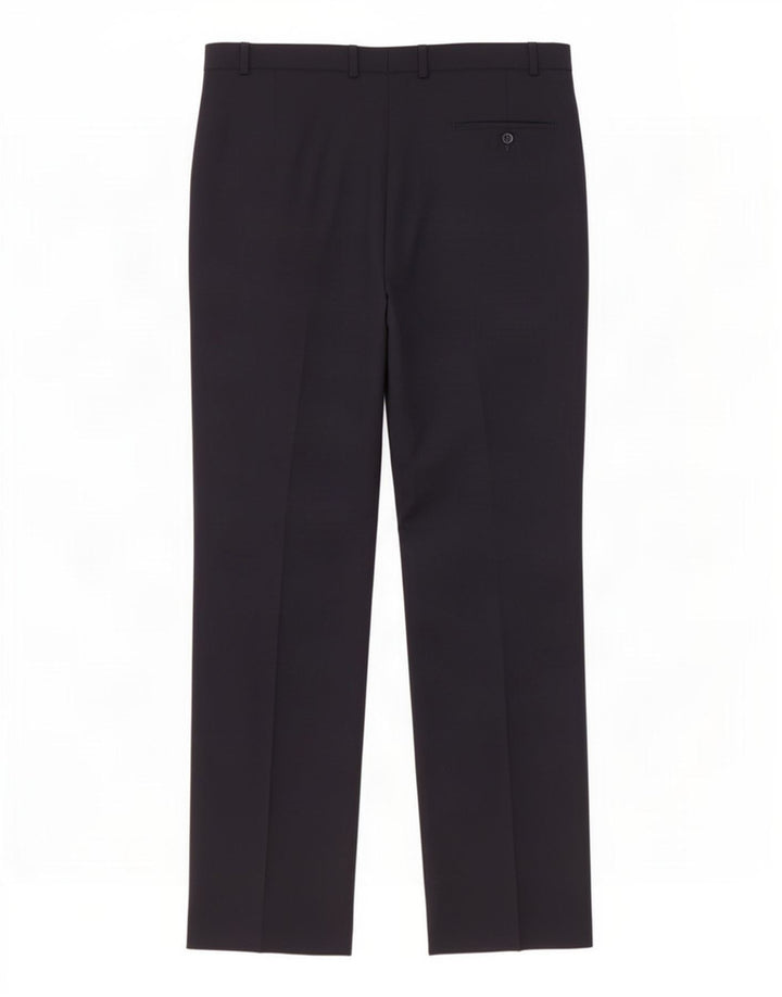 Pantaloni de costum pentru bărbați Marks & Spencer, cu ajustare normală, L38 L33, poliester bleumarin