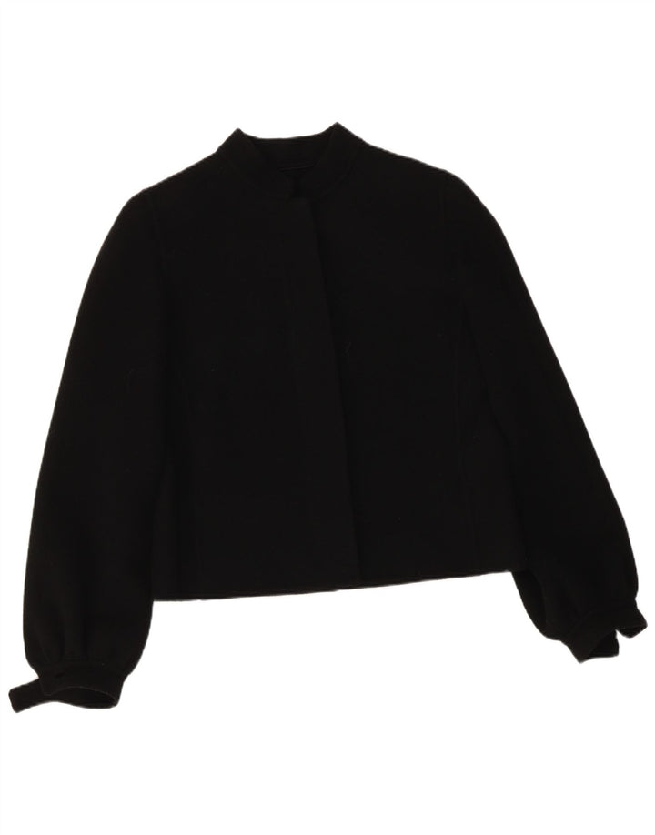 Bomber Vintage pentru femei IT 46 Lână mare neagră