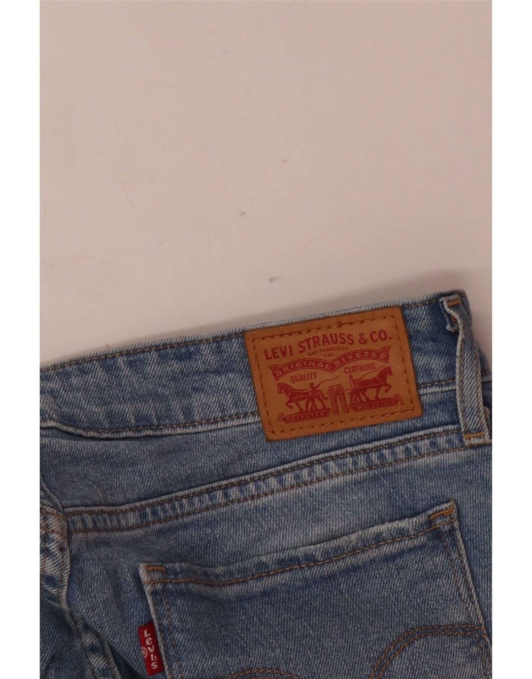 Blugi Levi's 711 Distressed Slim W27 L28 Bumbac albastru