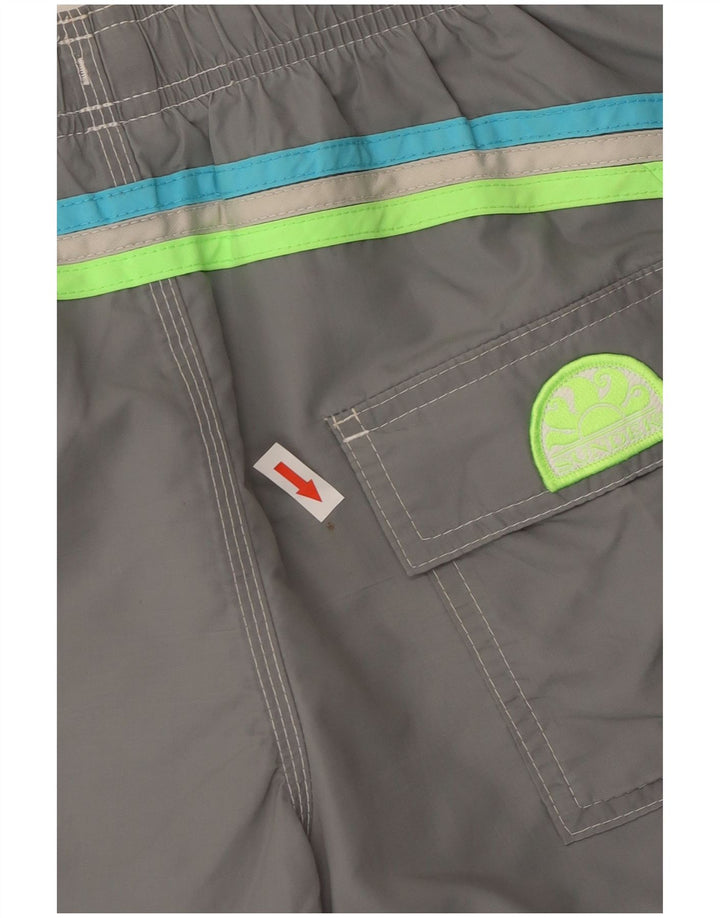 Sundek Pantaloni scurți de înot pentru bărbați, poliester, gri mediu