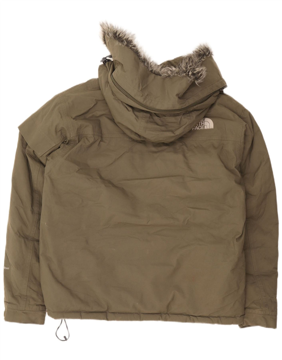Jachetă căptușită cu glugă The North Face pentru bărbați UK 38 Medium Khaki Nylon