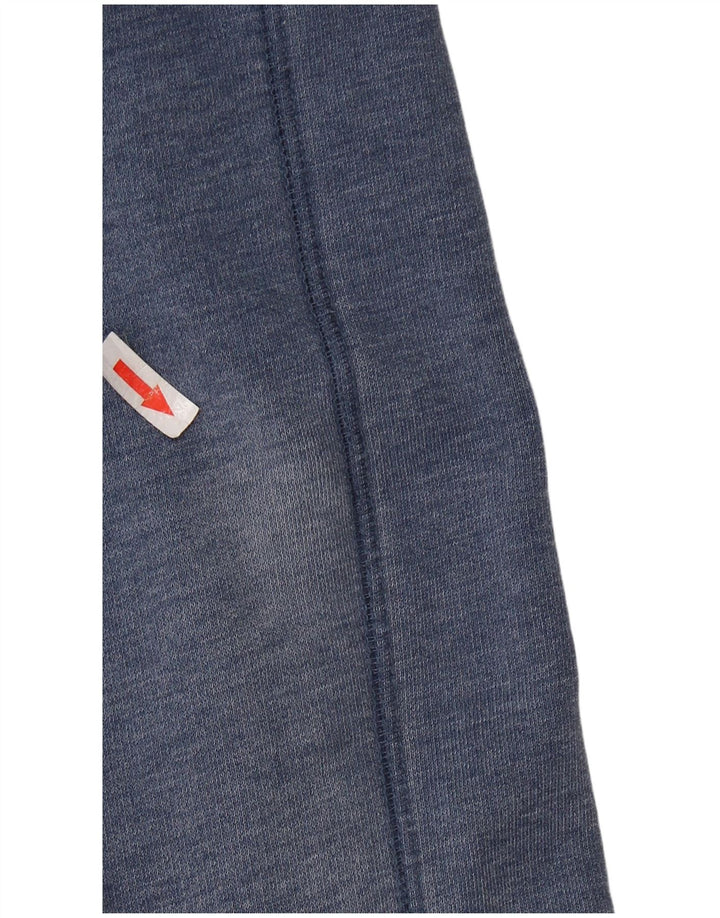 WEIRD FISH Hanorac cu decolteu cu nasturi grafic pentru bărbați Pulover mic, bleumarin