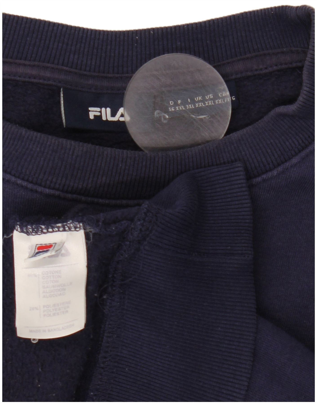 Pulover pentru bărbați Fila Graphic Pulover 2XL Bumbac bleumarin