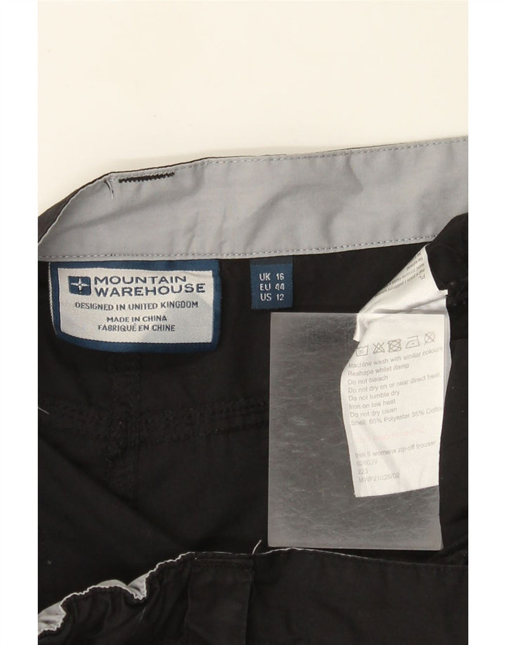 MOUNTAIN WAREHOUSE Pantaloni cargo pentru femei UK 16 Large W36 L30 Black