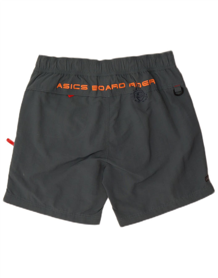 Pantaloni scurți de înot grafic ASICS pentru bărbați, mari, albastru, nailon color bloc