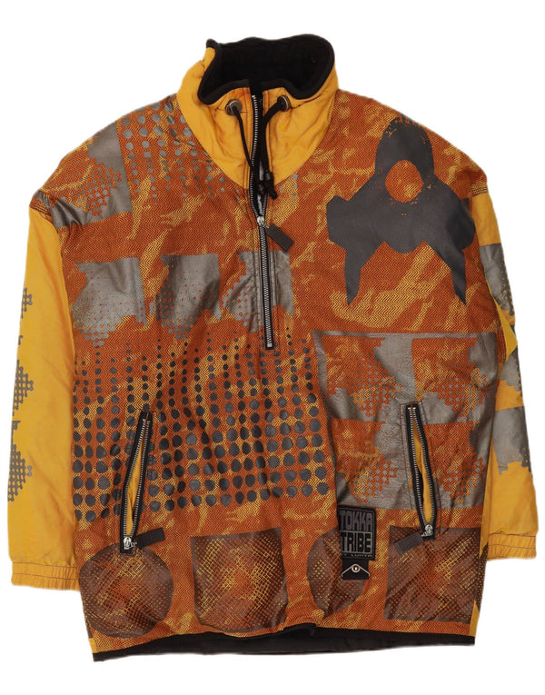 Jachetă de vânt pentru bărbați Tokka Tribe Pulover UK 38 Medium Galben Geometric