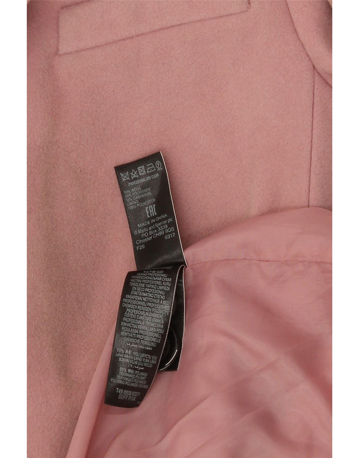 Pardesiu pentru femei Zara UK 12 Medium Pink Lână